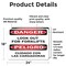 Signmission Look Out For Forklifts Bilingual, 24 in W x Rectangle, Vinyl Decal OS-2PACK-DS-D-1824-L-19425 - alternate 3